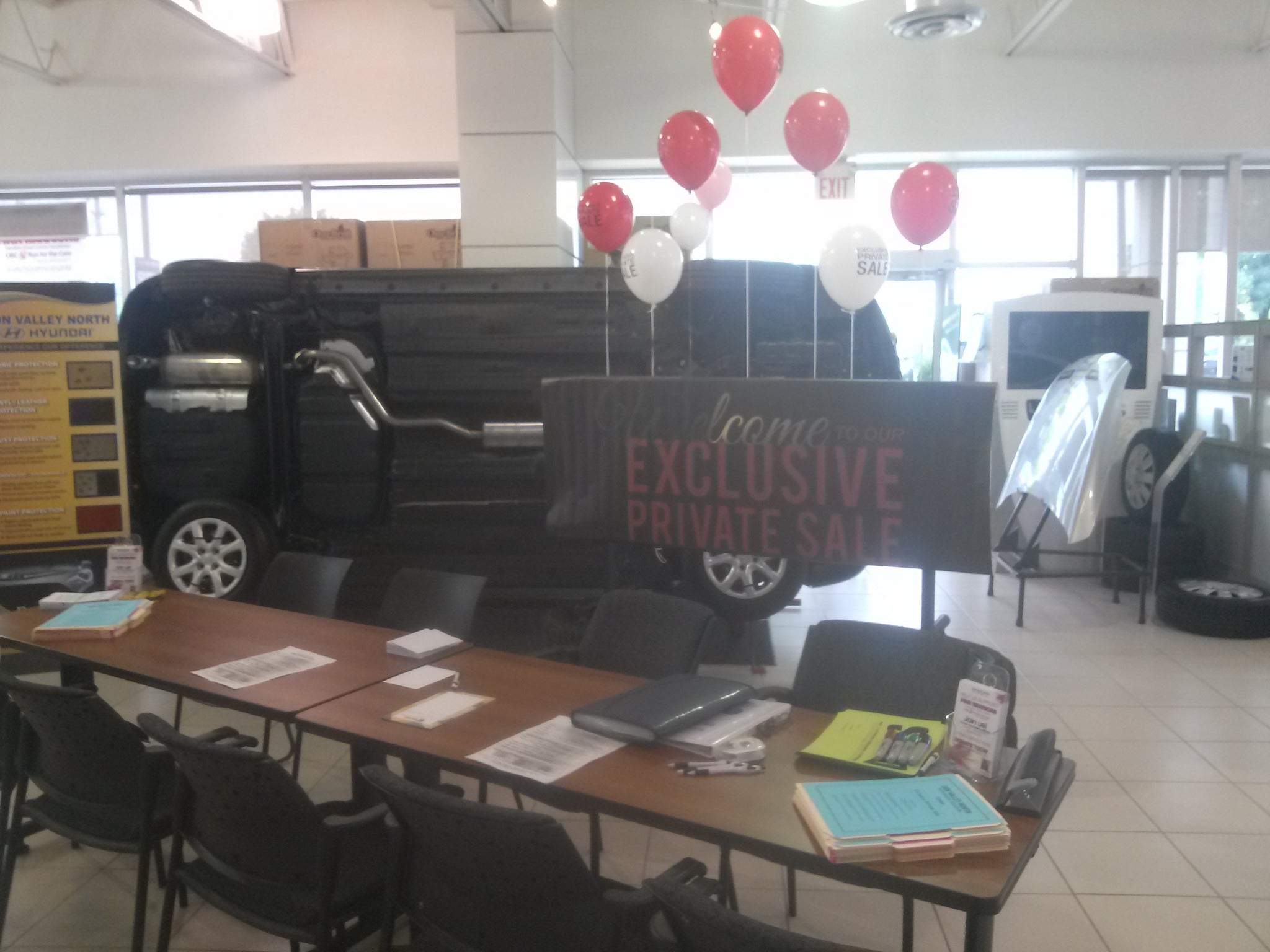 A showroom ready for guests