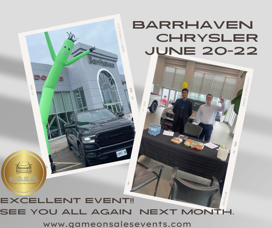 Game On at Barrhaven Chrysler