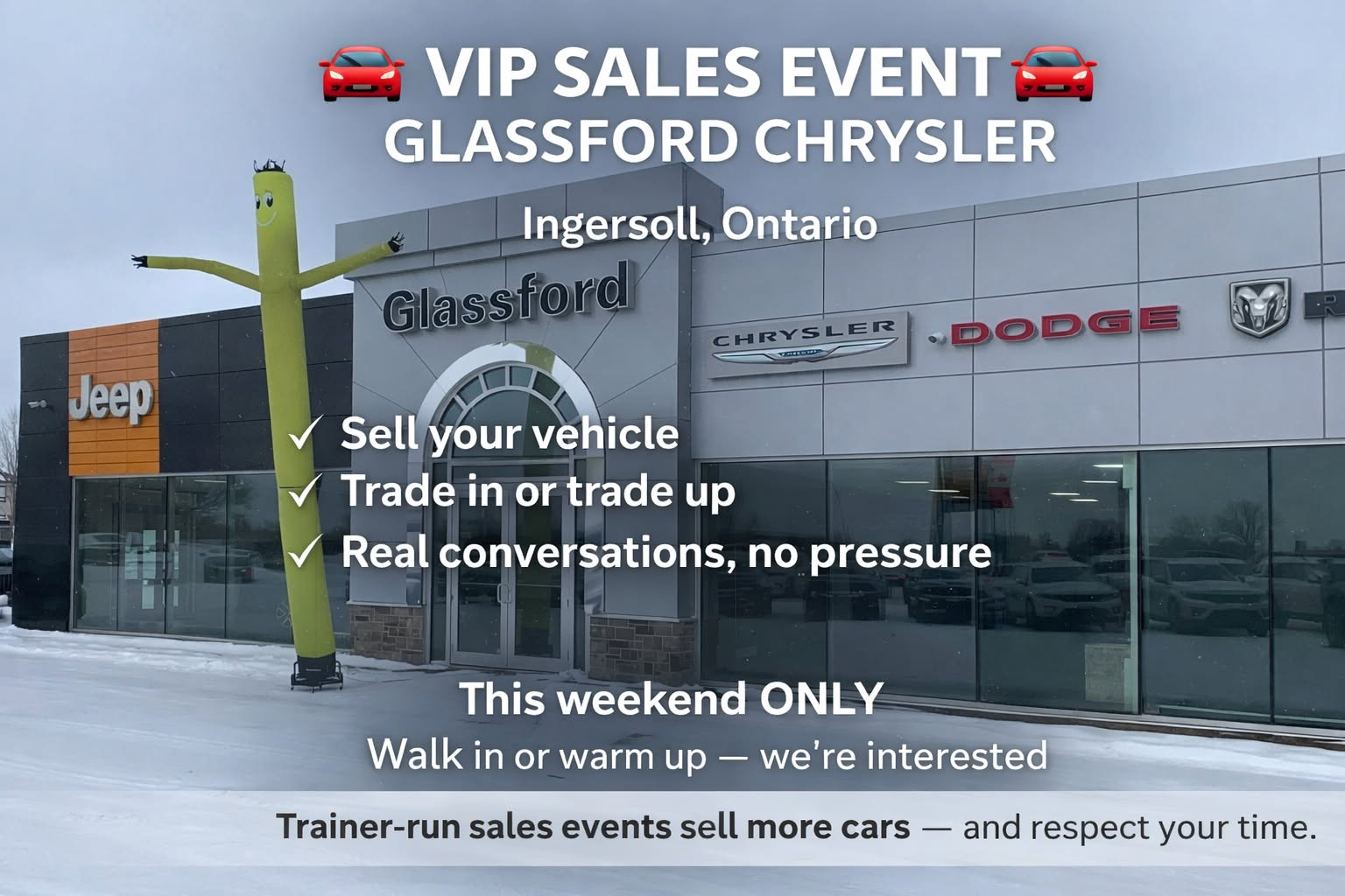 VIP event at Glassford Chrysler