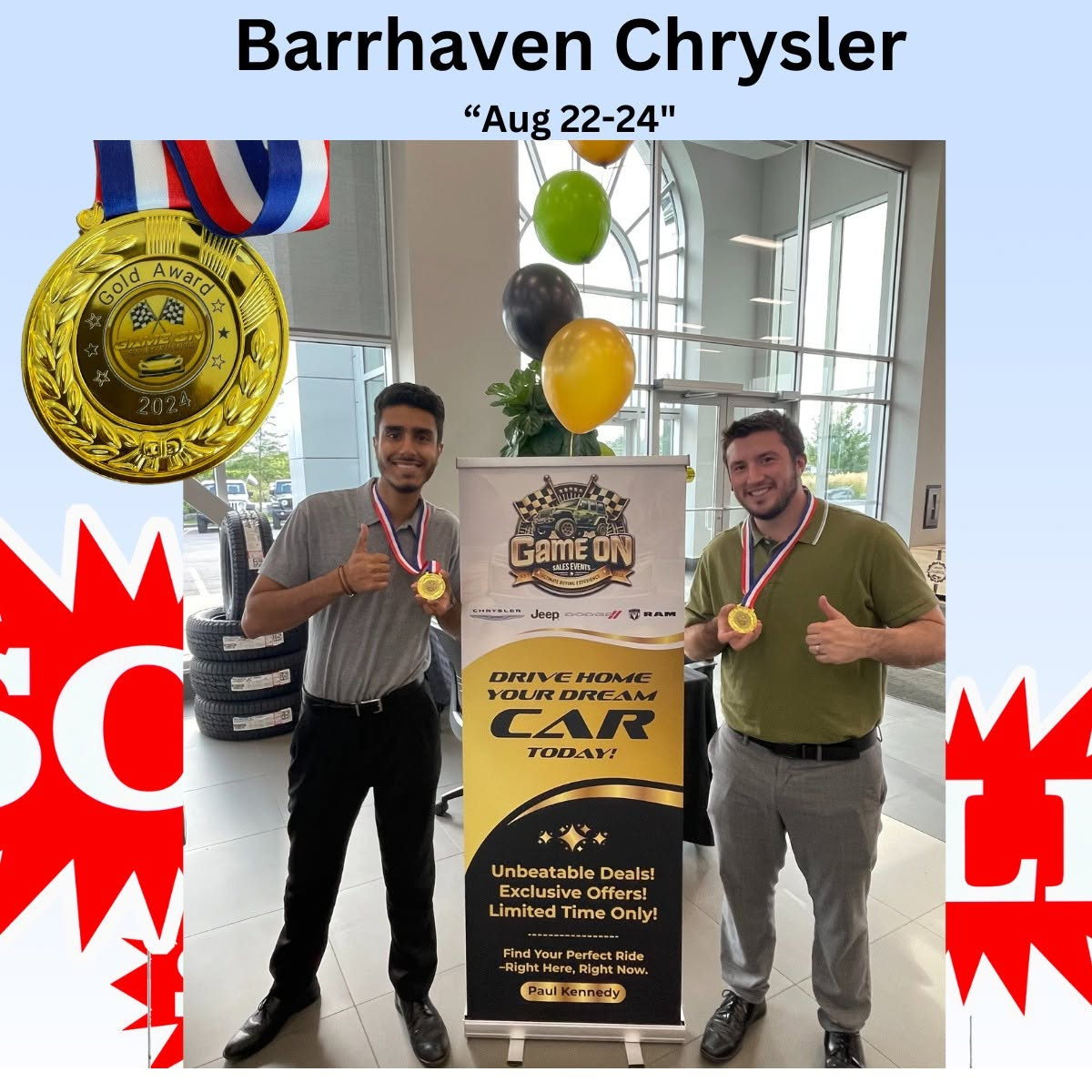 Team recognition at Barrhaven Chrysler